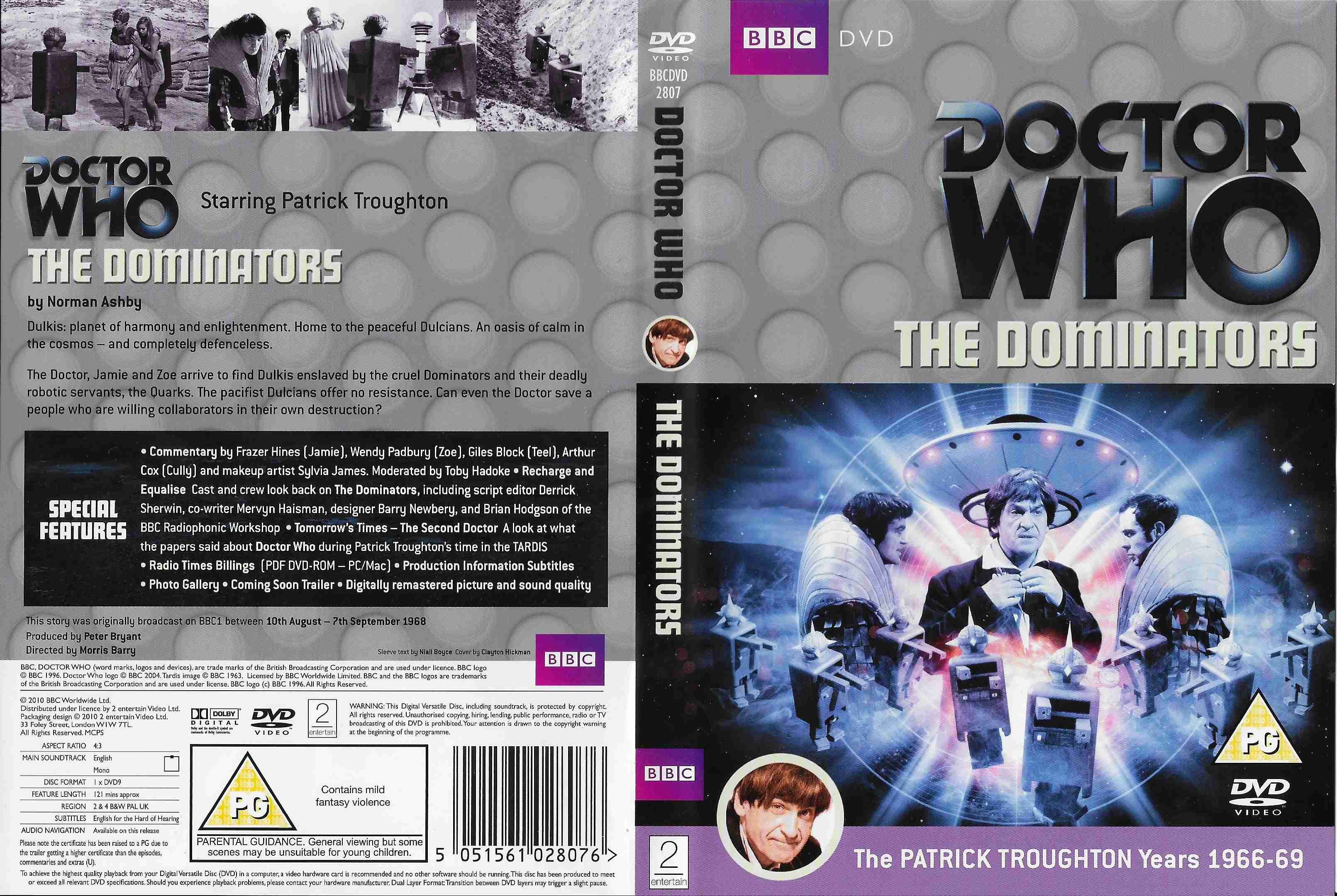 Picture of BBCDVD 2807 Doctor Who - The Dominators by artist Norman Ashby from the BBC records and Tapes library